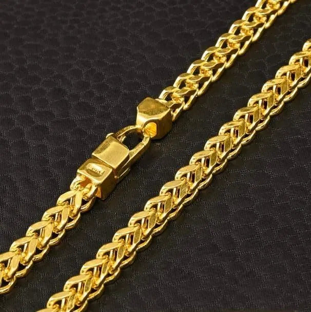 Heavy Gold Plated Cuban Link Chain for Men & Boys