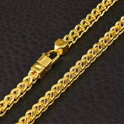 Heavy Gold Plated Cuban Link Chain for Men & Boys